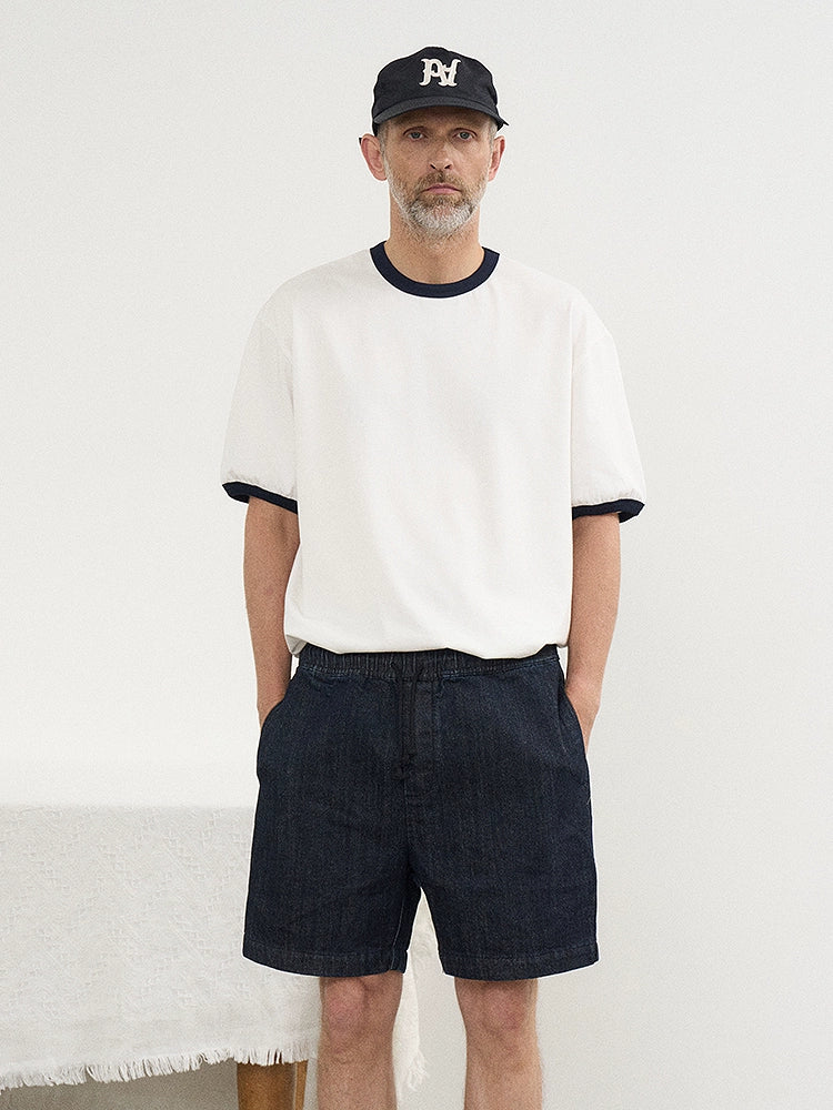 PARTIMENTO Simple Contrasting Tee