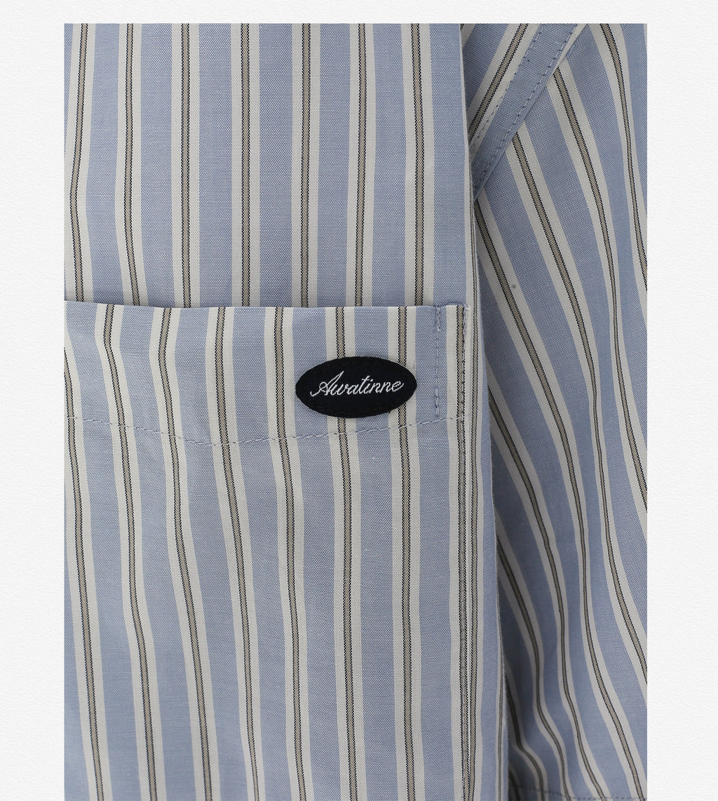 AWT24SS Simple Casual Striped Shirt