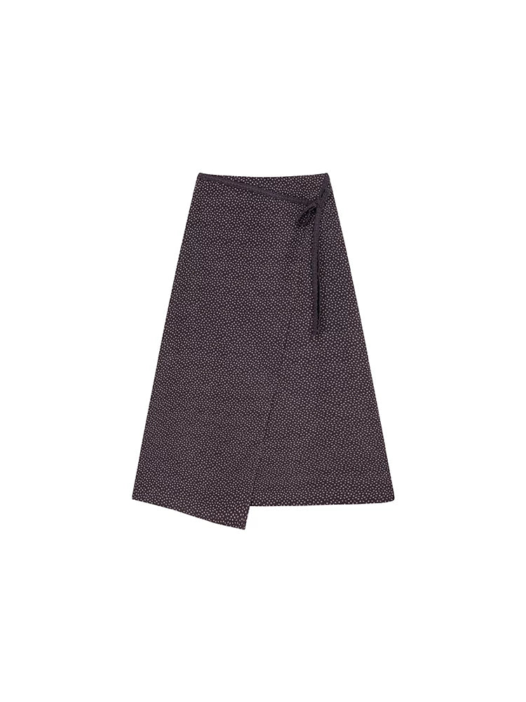 KANO Strappy Floral A-line Skirt
