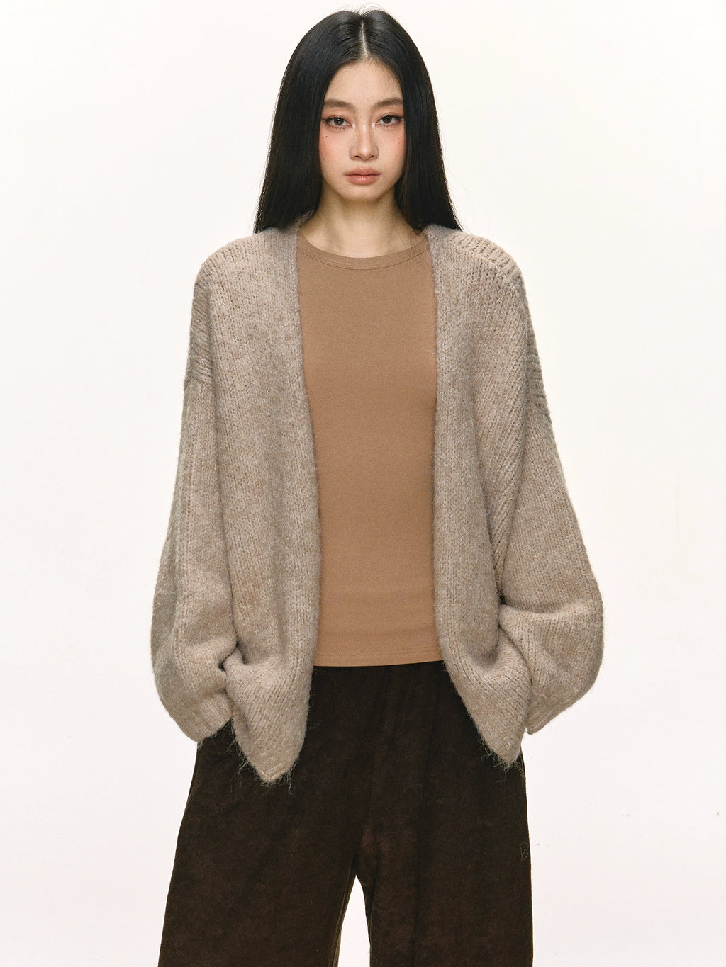 Anna Aneae Slack Lazy Loose Sweater Jacket