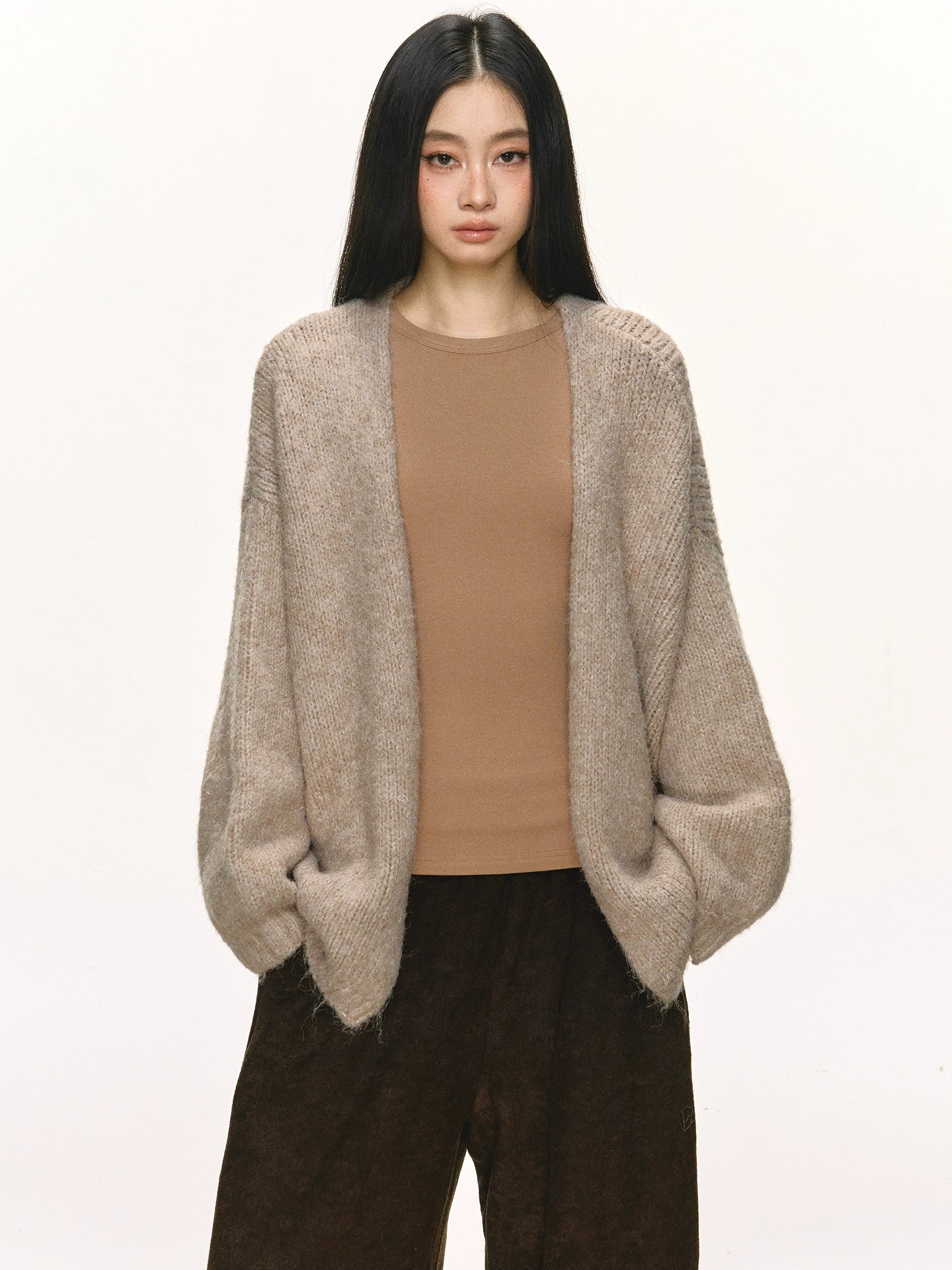 Anna Aneae Slack Lazy Loose Sweater Jacket