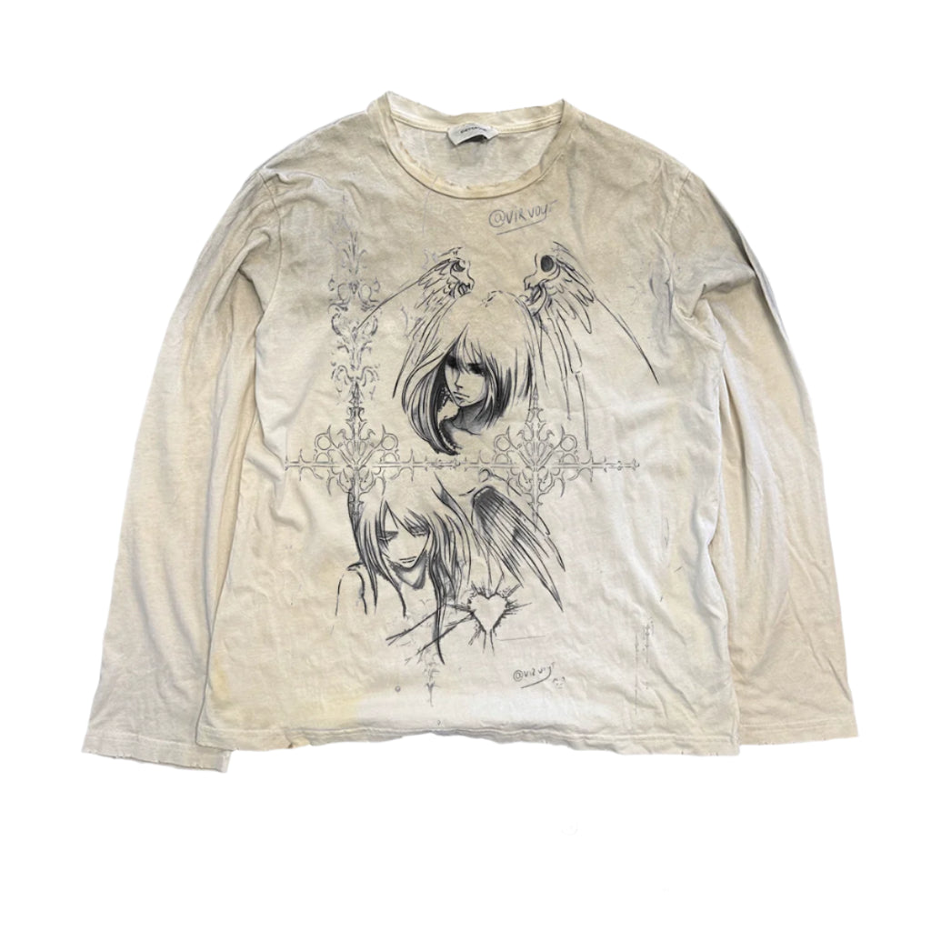 Wang Youbing Studio! ooootd 260g 100% Cotton Long sleeve Tee