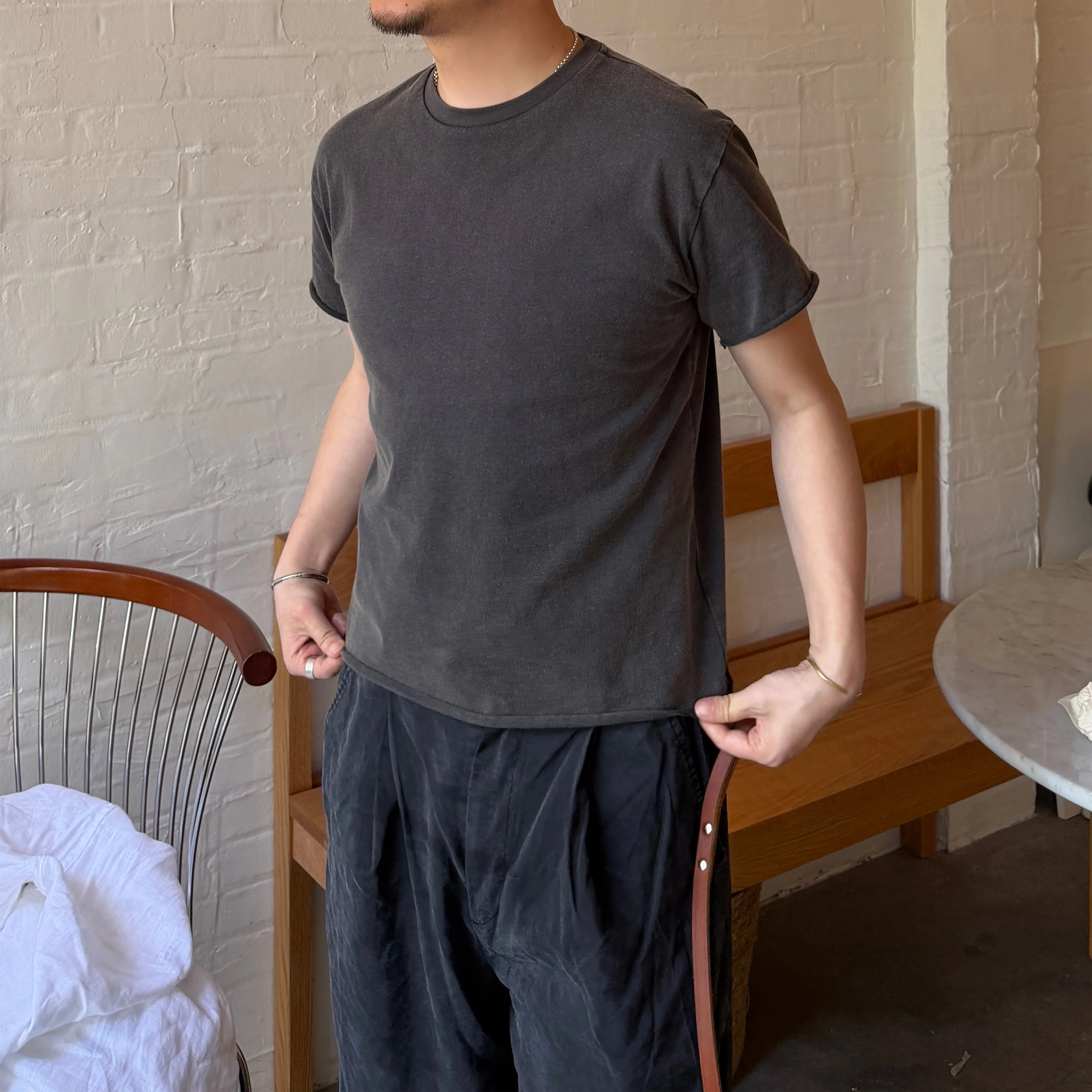 Anniehall Vintage Curling Casual Tee
