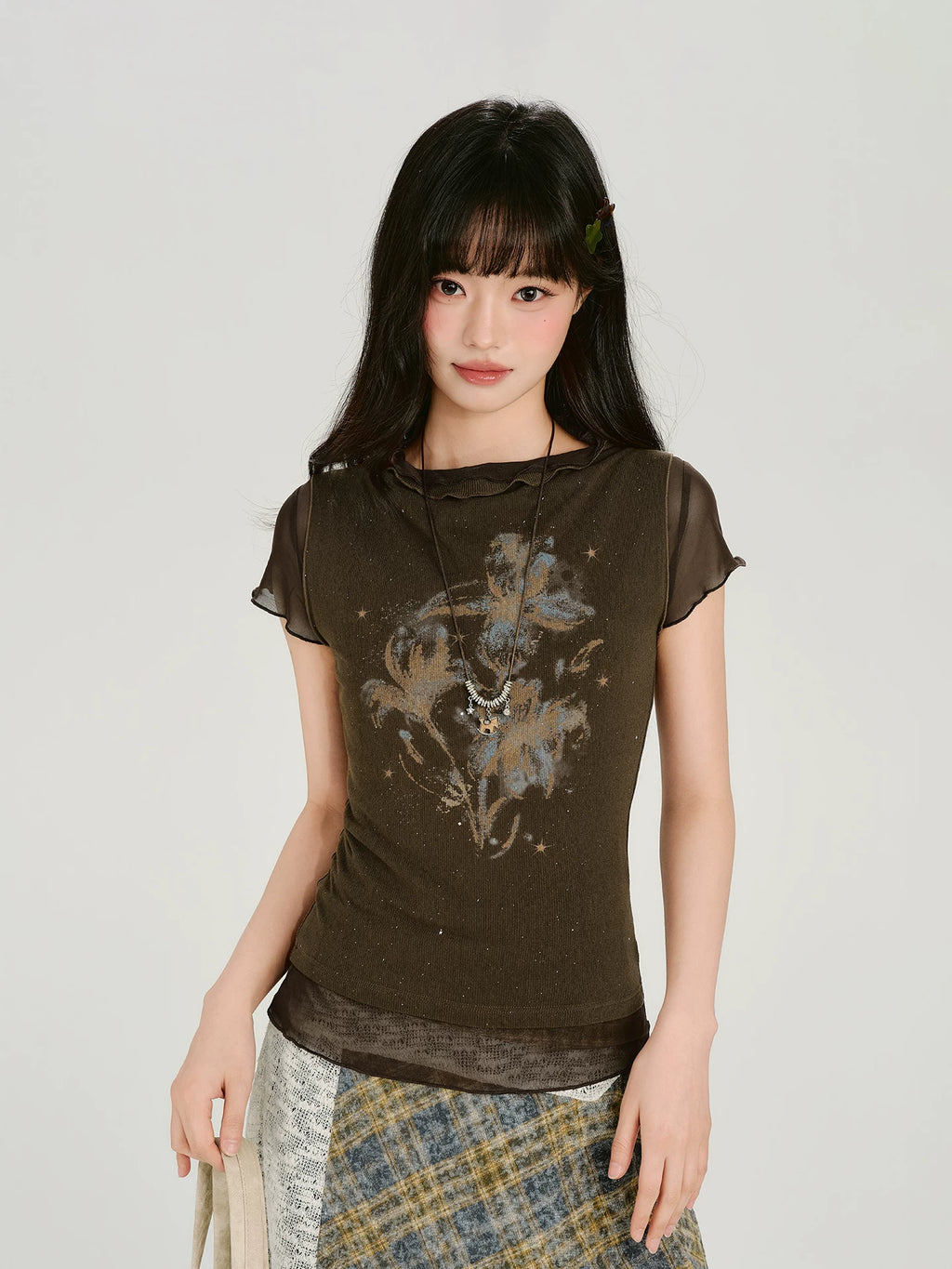 Girlyhalo Retro Hot Diamond Slim Tee
