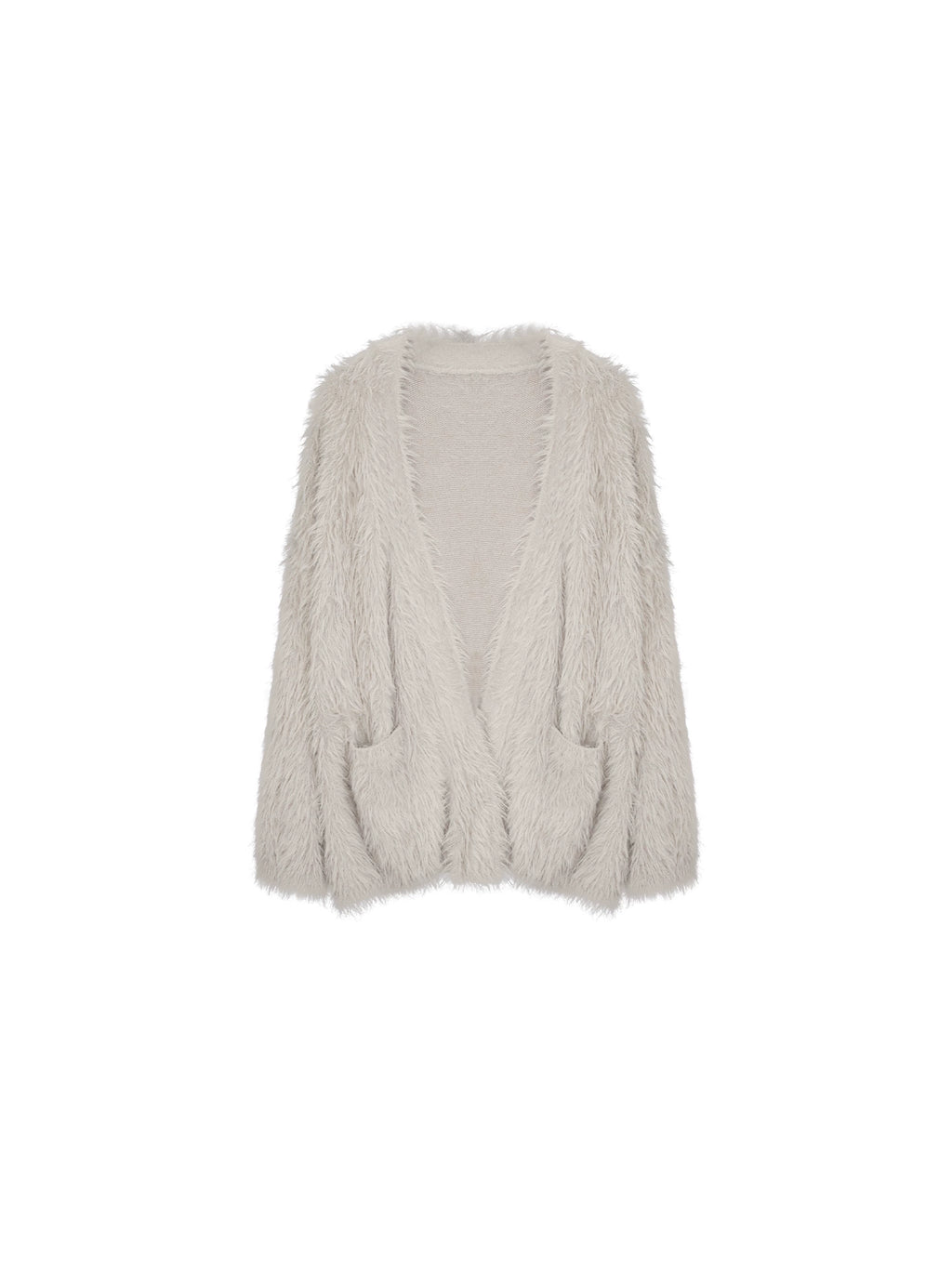 KELIFAN Vintage Loose Plush Knitted Cardigan Jacket
