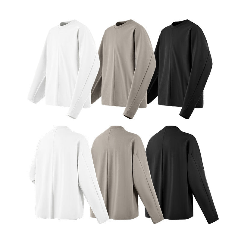 Inflation Scimitar Sleeve Casual Top Bottom Shirt