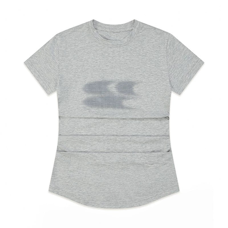 CryingCenter Gradual Change Classic Logo Round Neck Cool Tee