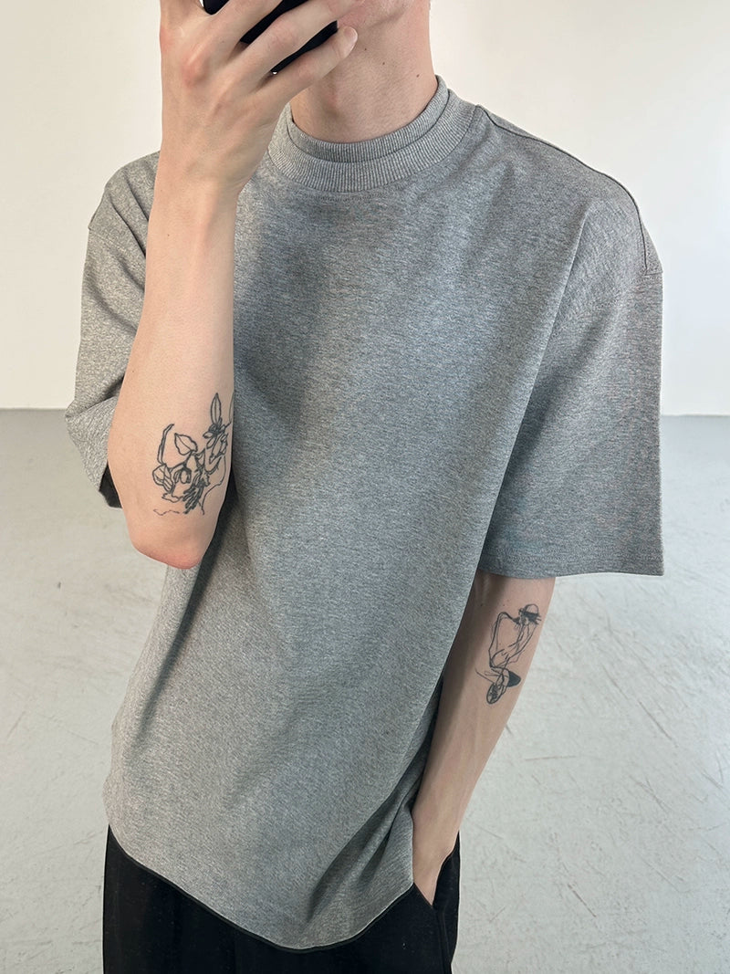 COLN Casual Versatile Semi-turtleneck Tee