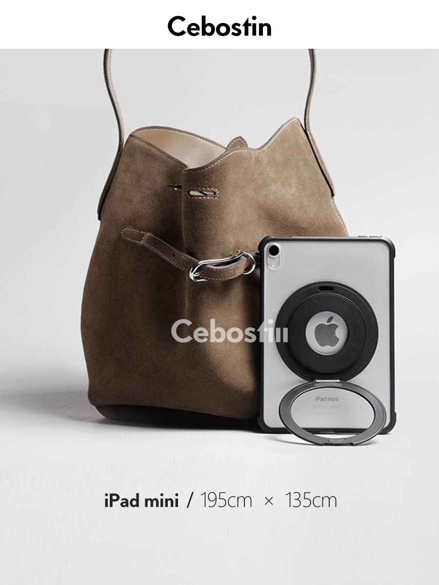 Cebostin Frosted Cowhide Large Capacity Handbag