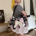 Hottie Plaid Large Capacity Shoulder Bag