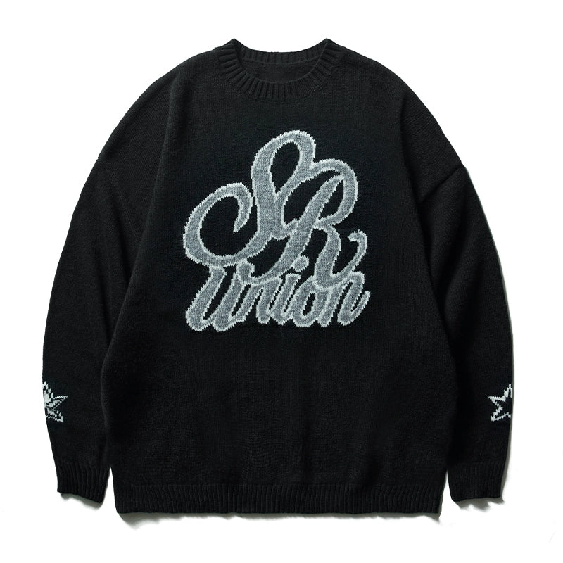 STA X RMD SR Double Star Flower Knitted Sweater