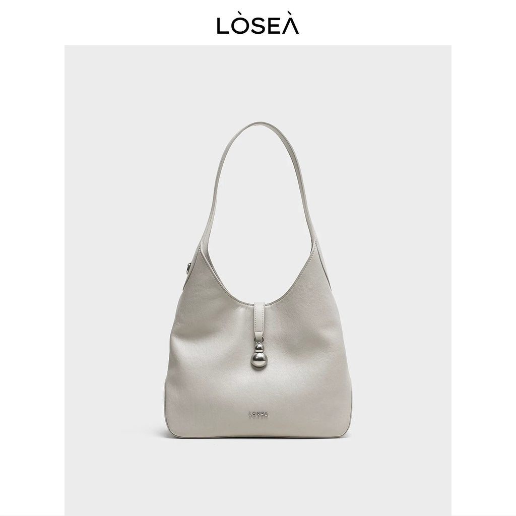 LOSEA Leather Gourd Large Capacity Shoulder Bag