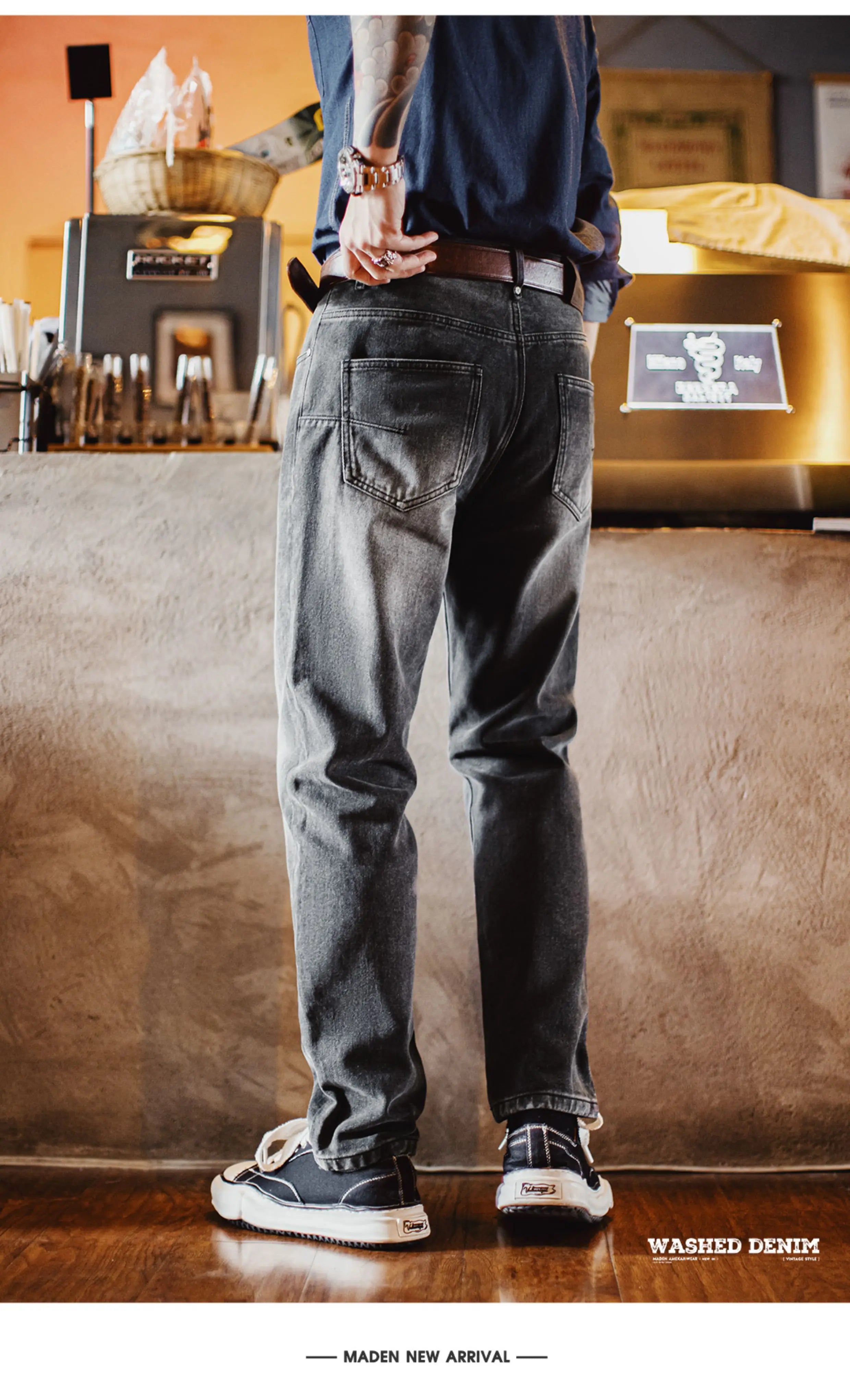 Madden  Casual Washed Old Jeans