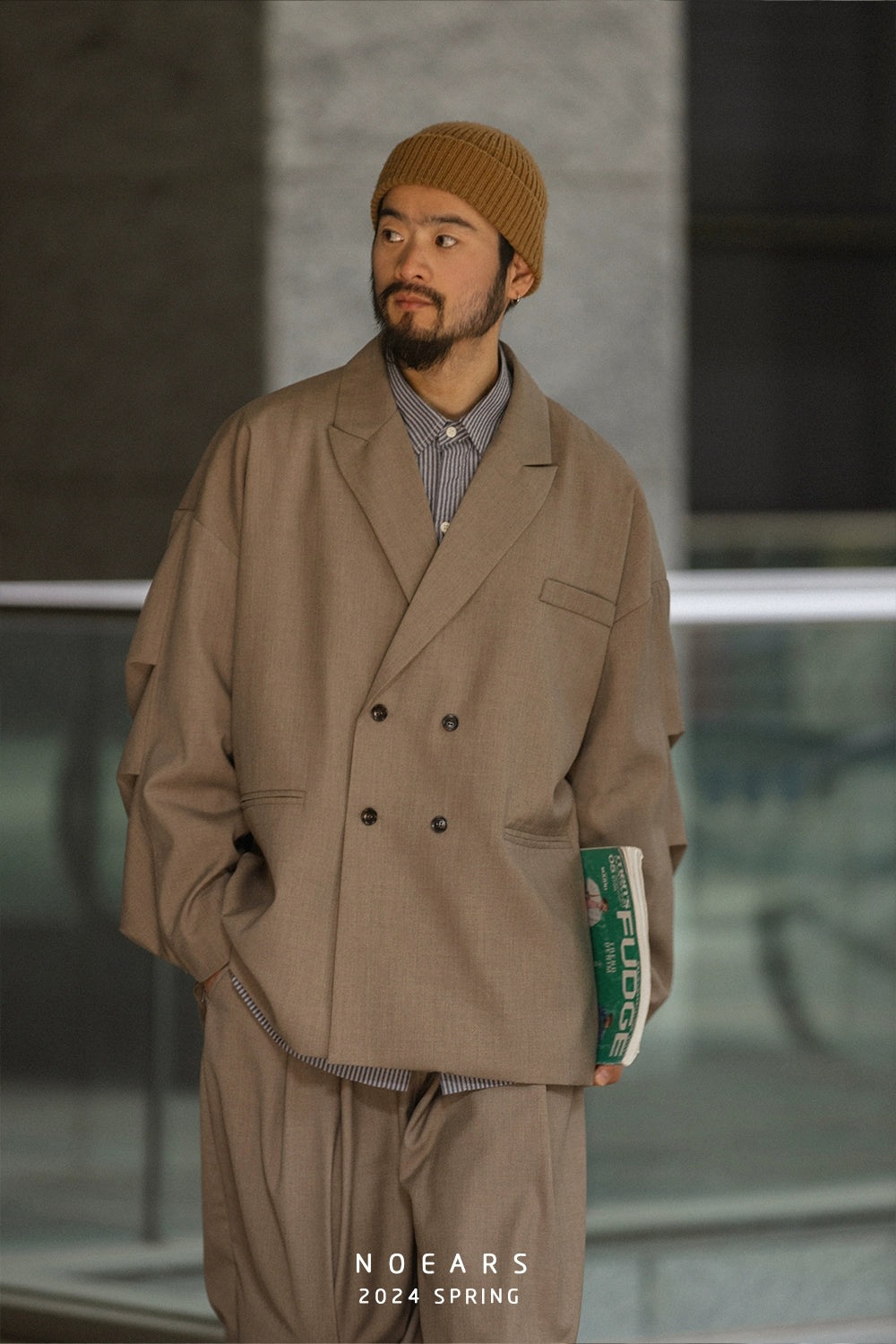 NOEARS Loose Double-breasted Loose Jacket