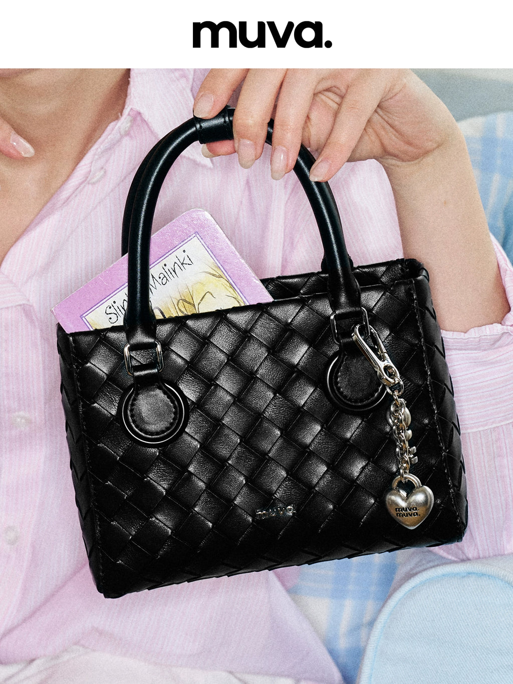 MUVA Textured Love Lanyard Handbag