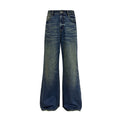 JCAESAR Messy Water Ripple Straight Jeans