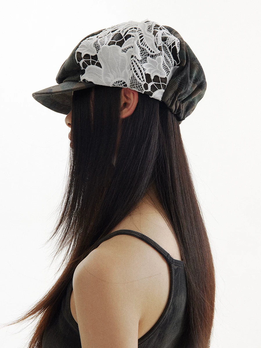 CONP Vintage Camo Lace Beret