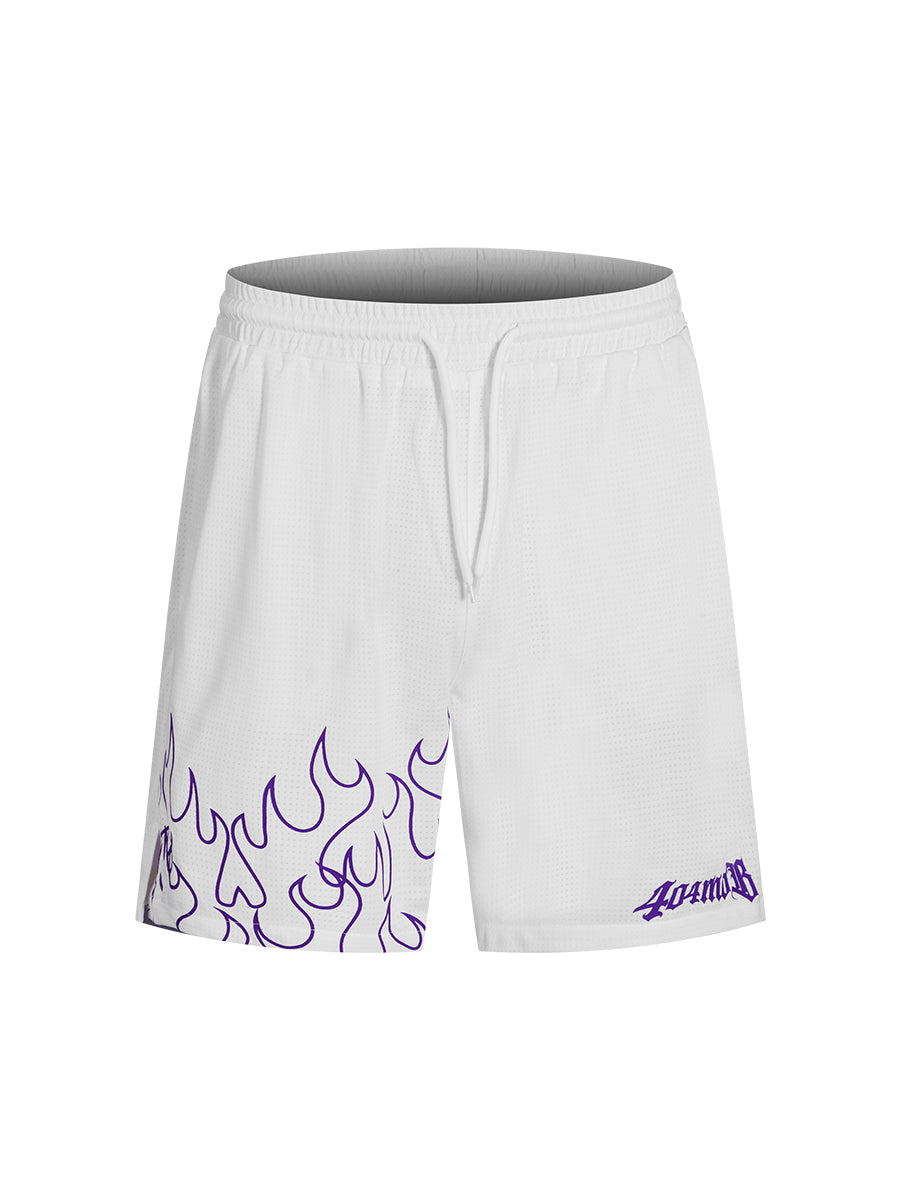 404MOB Flame mesh basketball shorts