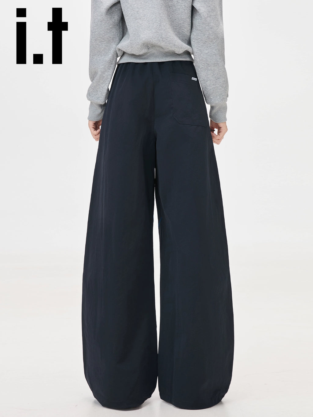 IT: CHOCOOLATE Striped Loose Wide Leg Pants