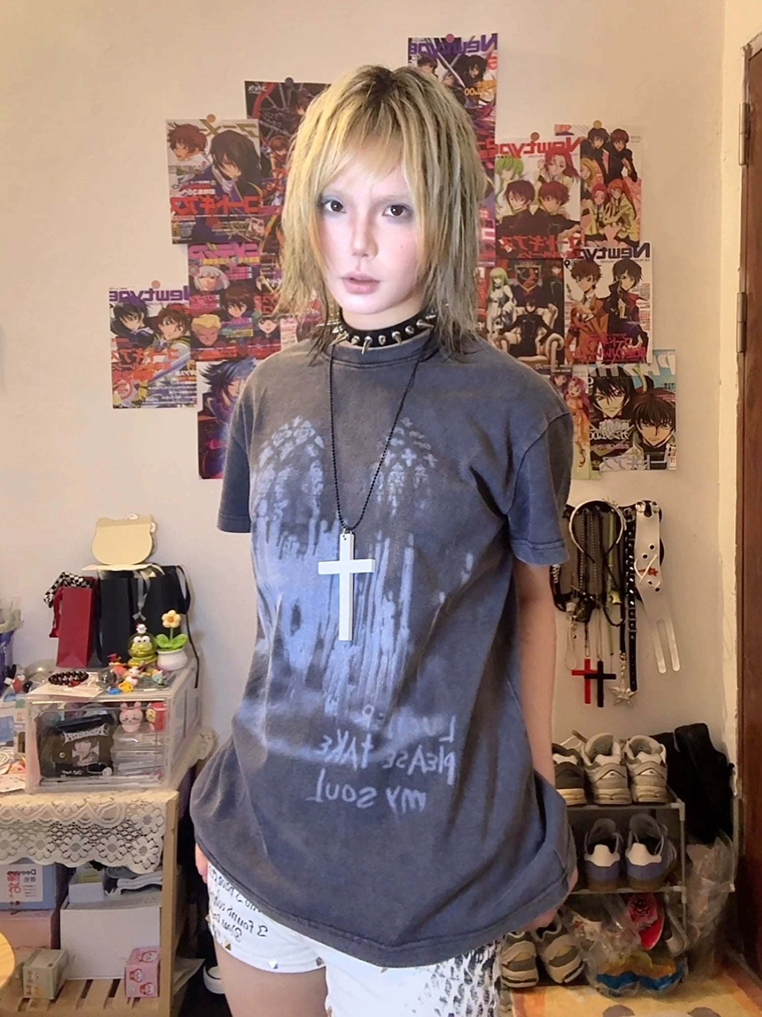 PAIKI Washed Old Visual Versatile Tee