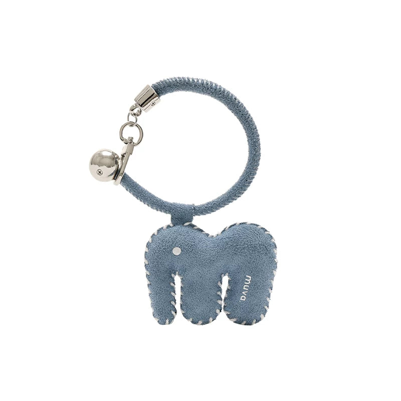 MUVA Autumn and Winter Velvet Color Elephant Cute Bag Pendant