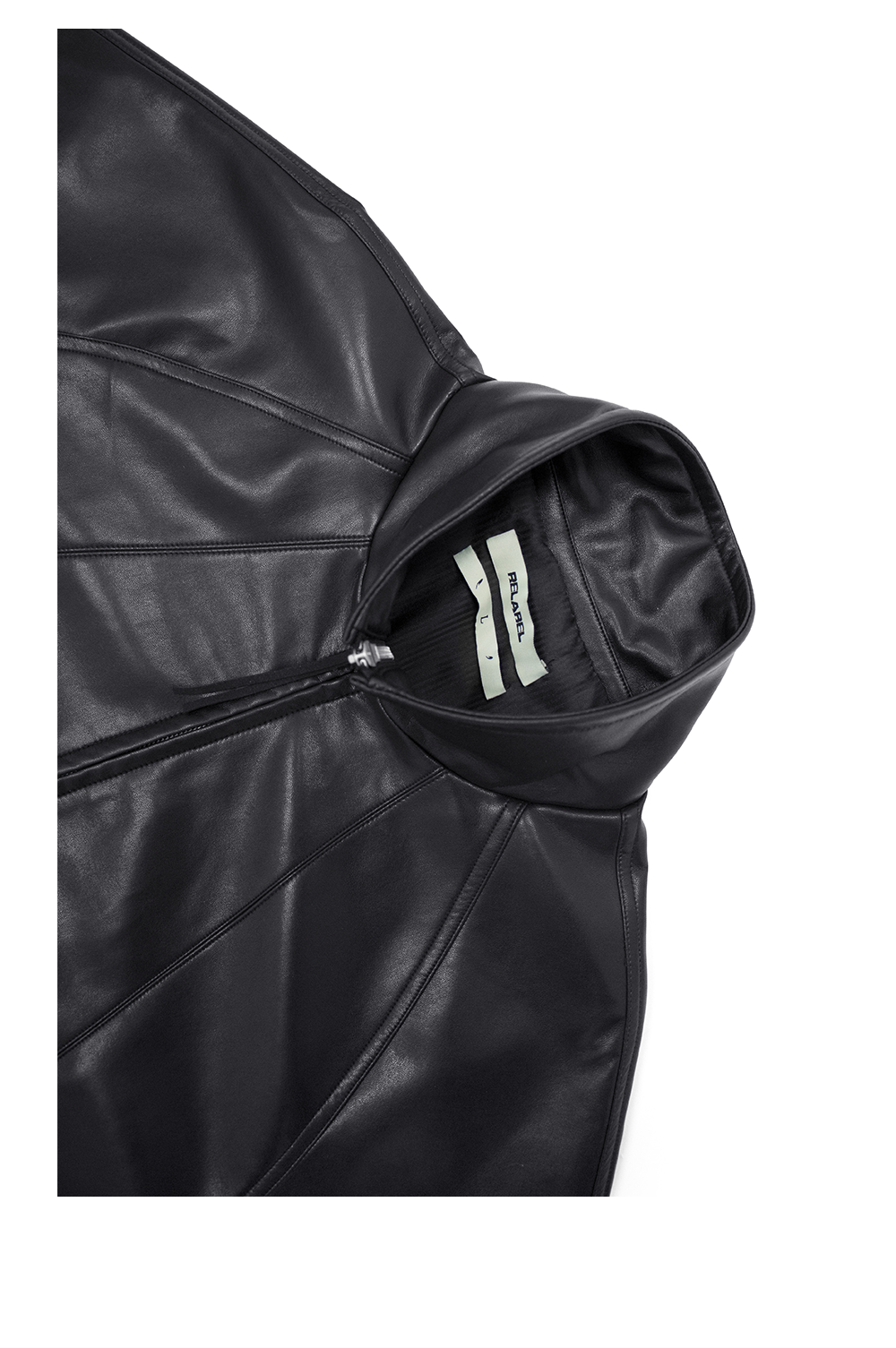 RELABEL Multi-pocket Silhouette Loose Leather Jacket