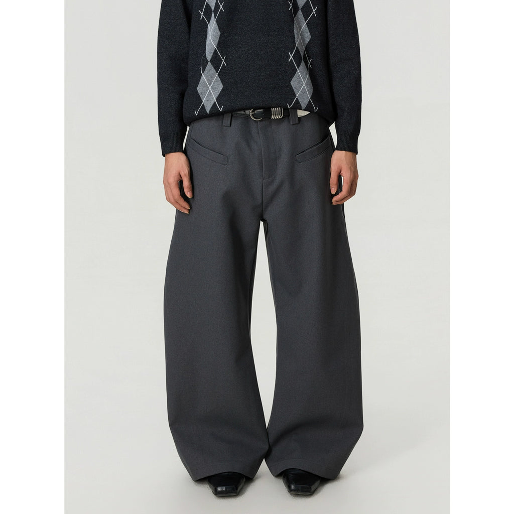 BTSG Vintage Wide-leg Scimitar Trousers