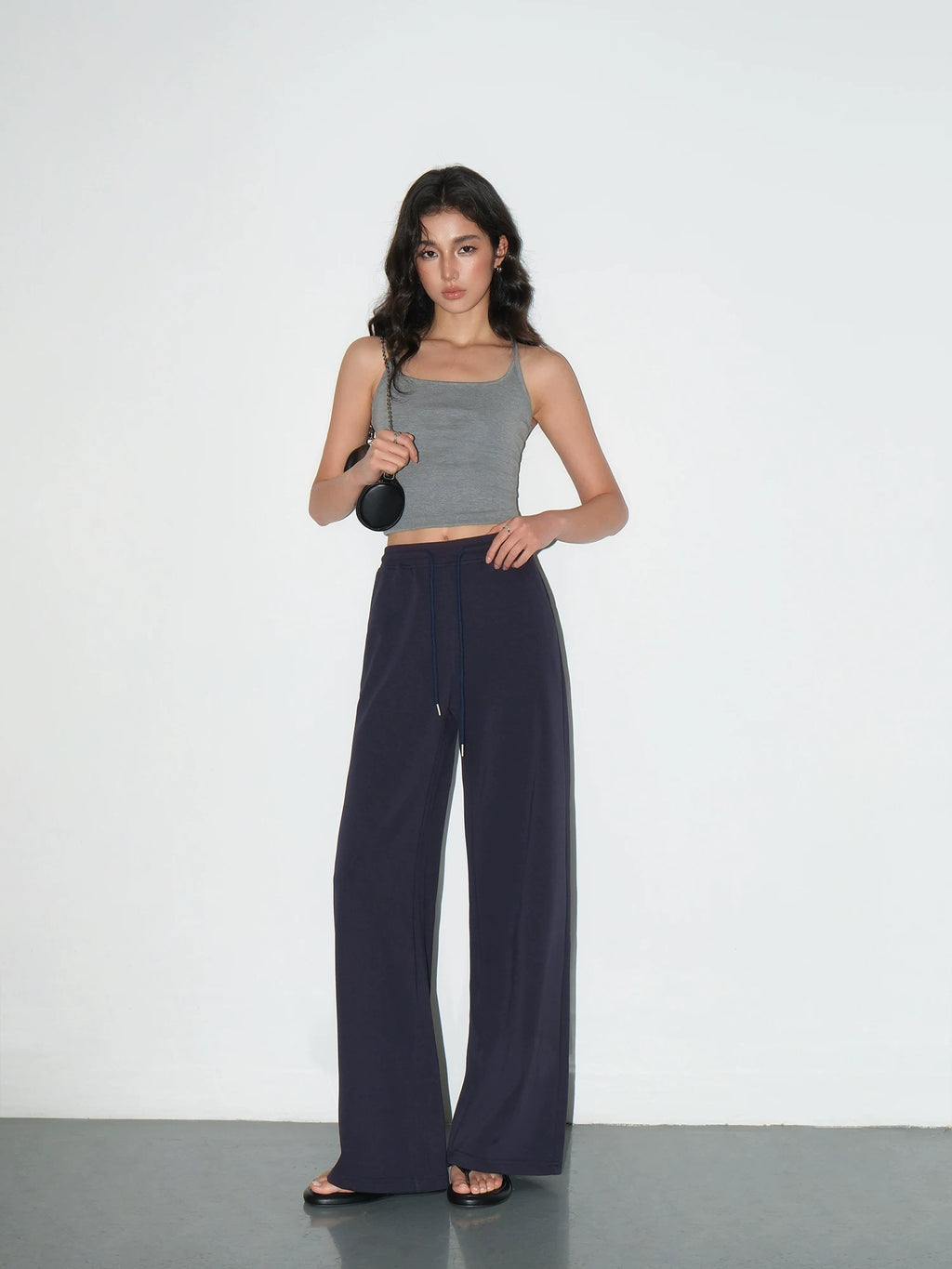 NEVA HU Low Waist Drawstring Loose Sweatpants