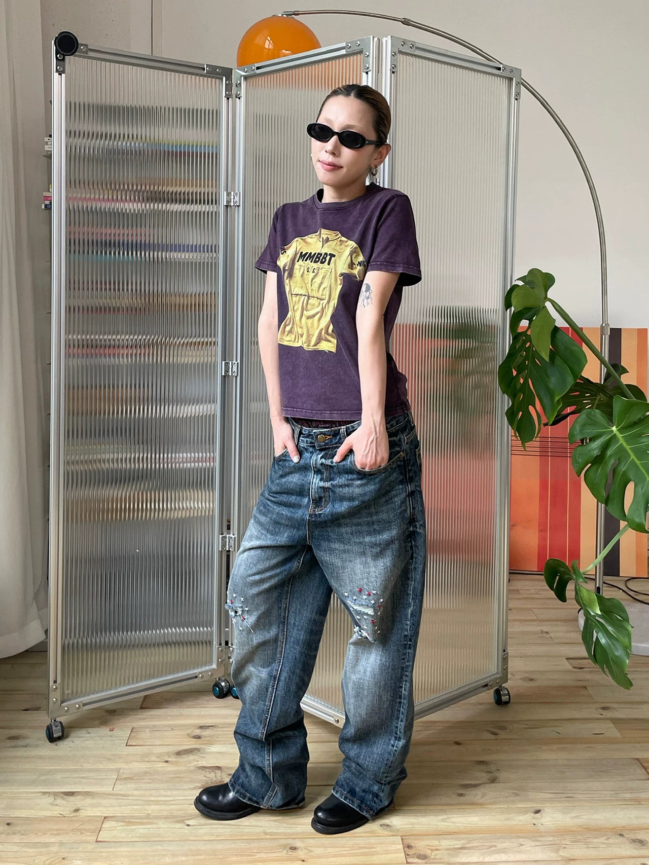 MMBBT Fun Clothing Printed Crew Neck Short Tee