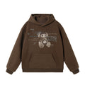 JHYQ Retro Bear Bead Print Hoodie