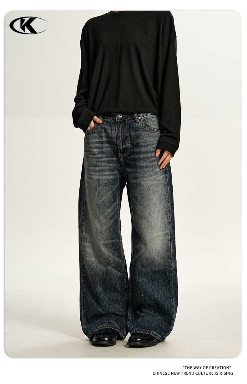11KN Retro Straight and Micro-mop Jeans