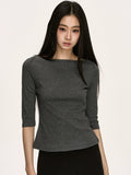 Anna Aneae Slim Spice Medium Sleeve Versatile Tee
