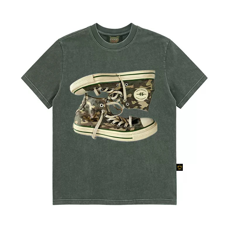 MMBBT Shoe Print Short Front Shoulder Tee