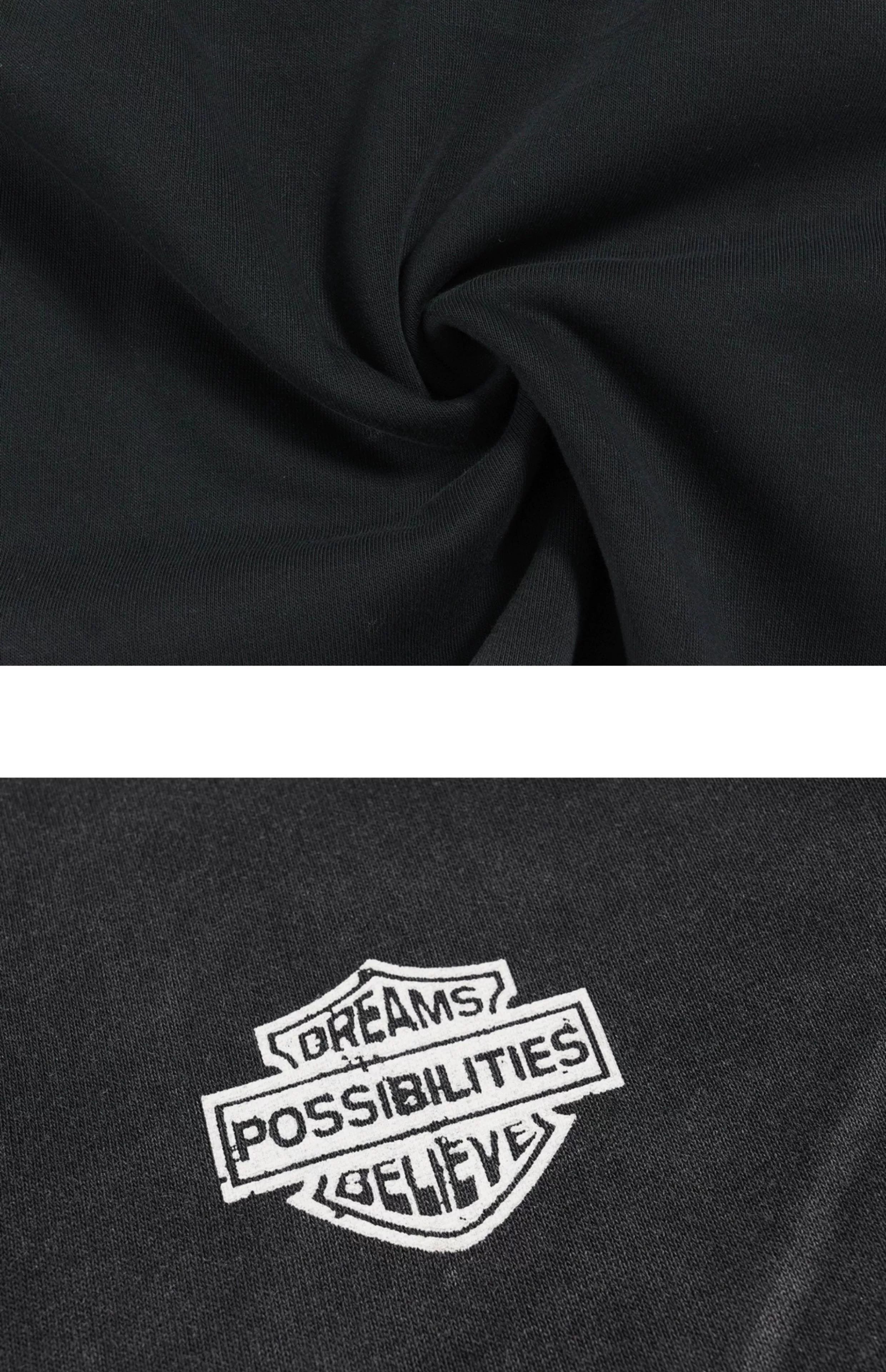 URRRGE Retro Short and Wide Version Casual Long Sleeve