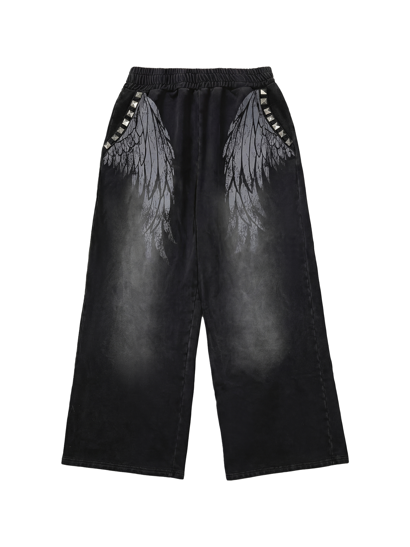 NumbAsia Wing Print Rivet Sweatpants