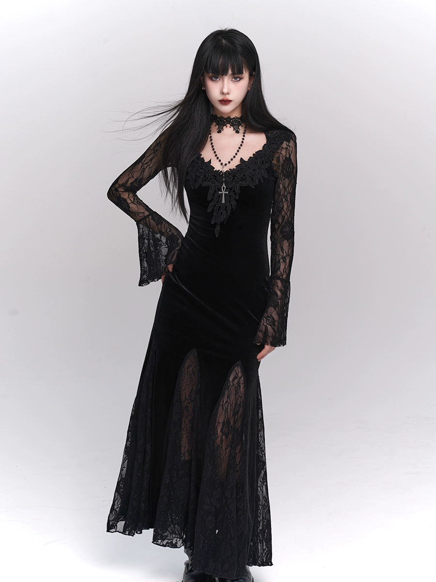 LADYGHOST Casual Gothic Dress