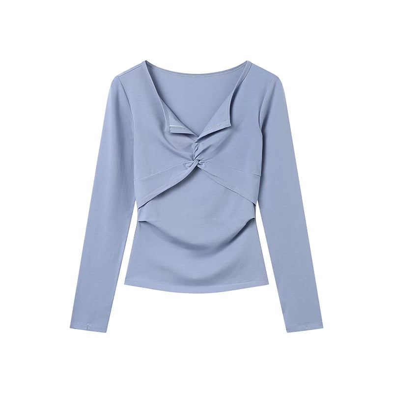 CryingCenter V-Neck Casual Slim Sleeve
