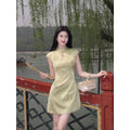 ZIHE Embroidered Short Butterfly Dress
