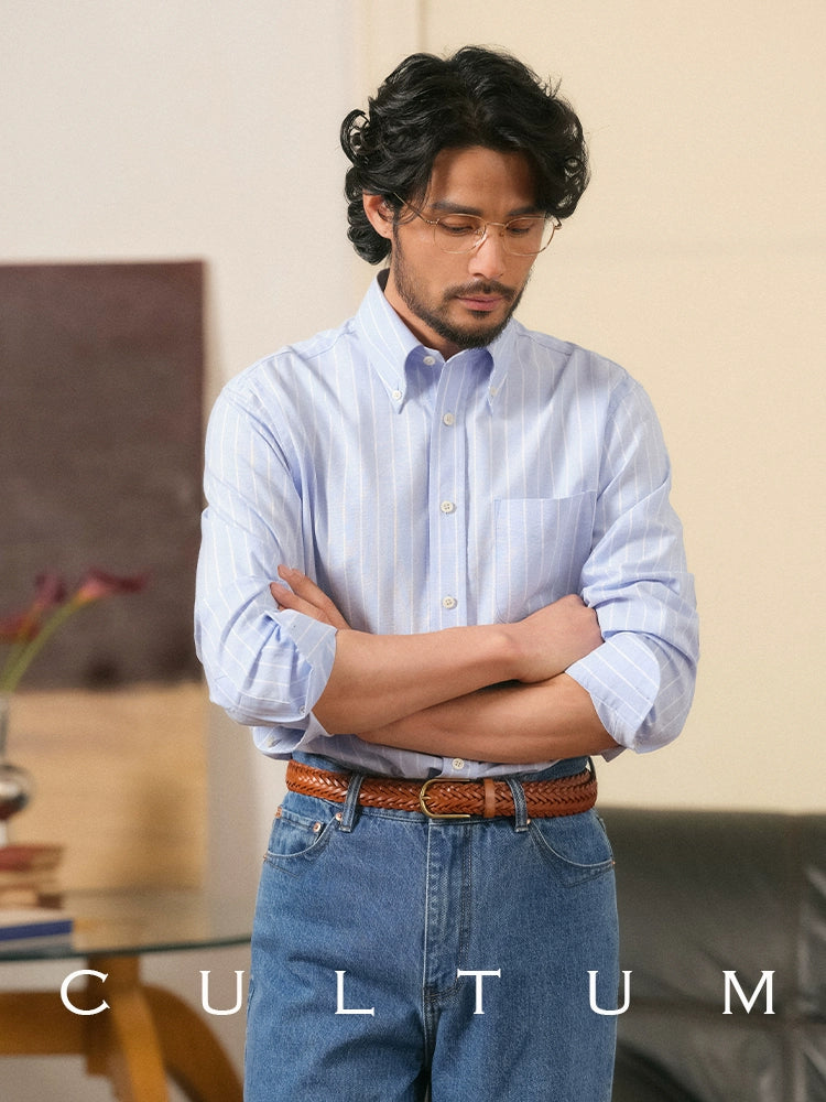 CULTUM Button-down Striped Shirt