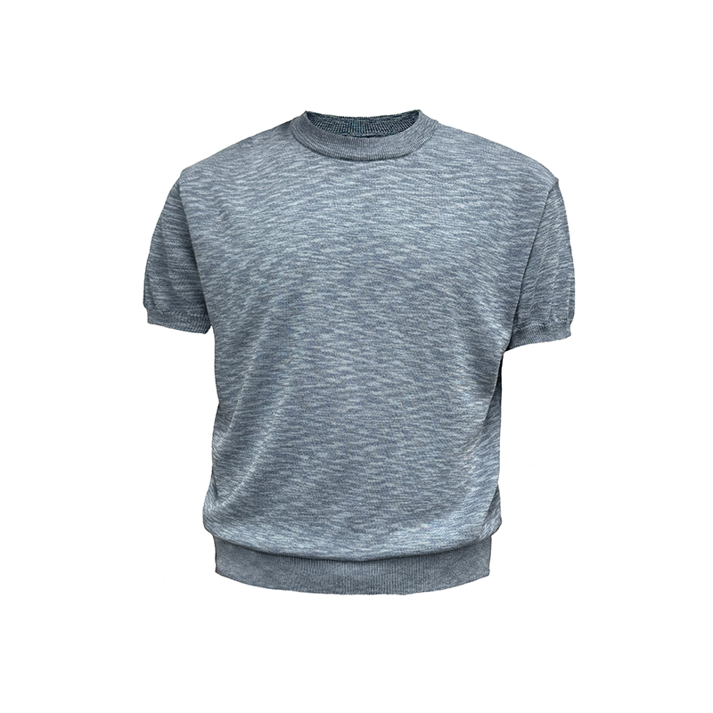 JCAESAR Ice Silk Slim-fitting Small Neckline Tee