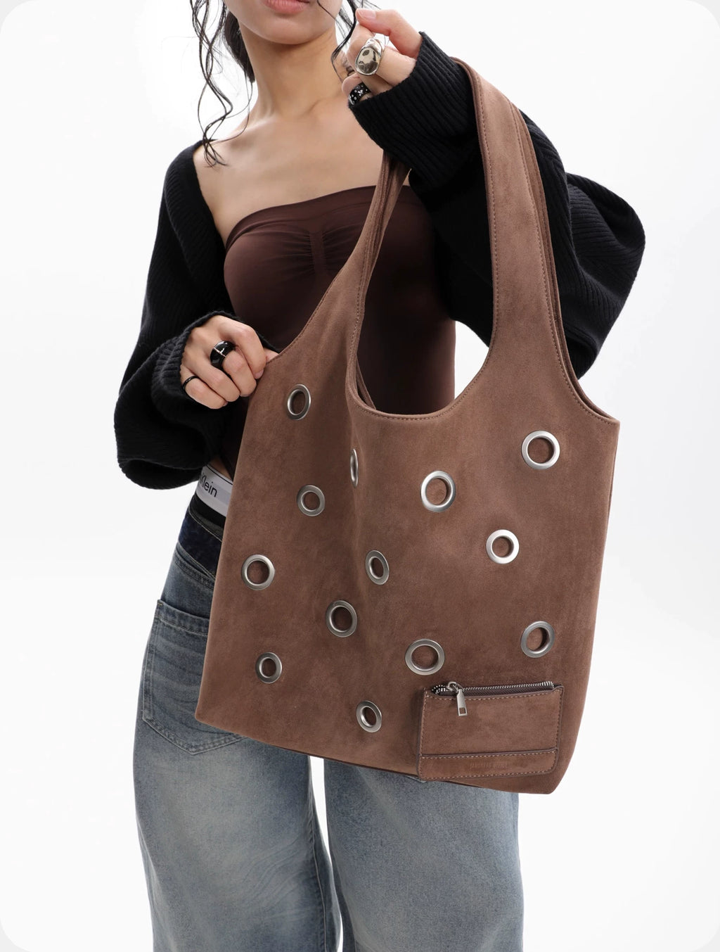 JANDRESS Shoulder Large Capacity Underarm Tote Bag