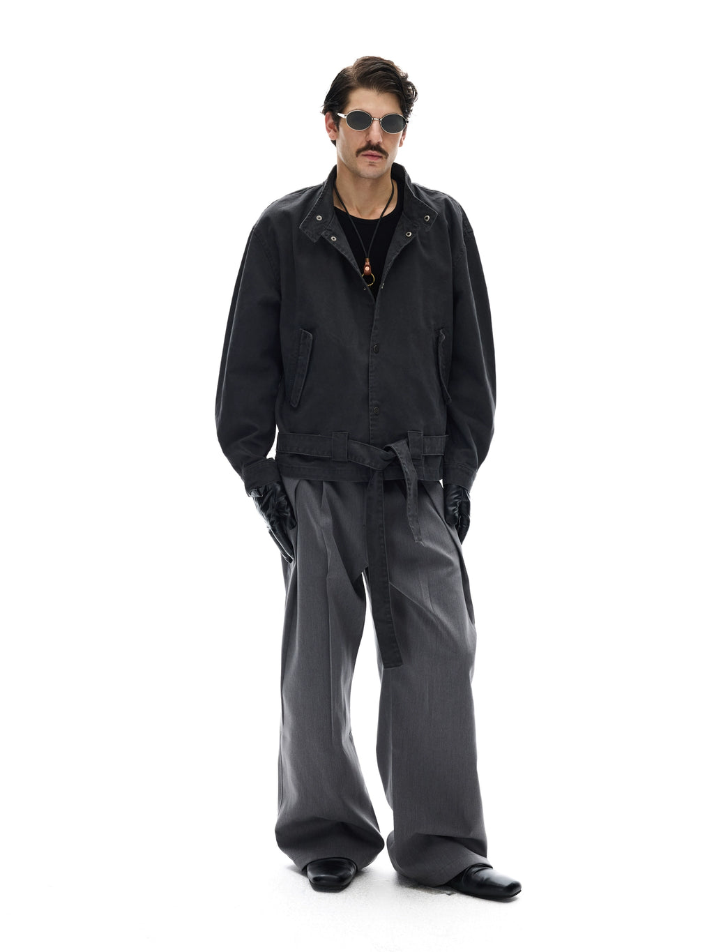 A+WF Vintage Strap-Up Collar Tooling Jacket