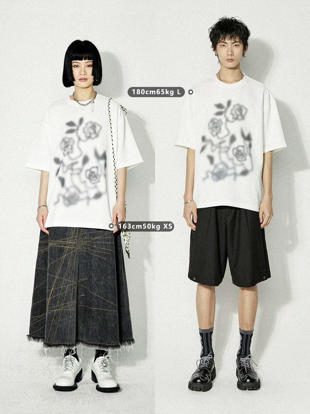 PHYS Rose Print Loose Tee