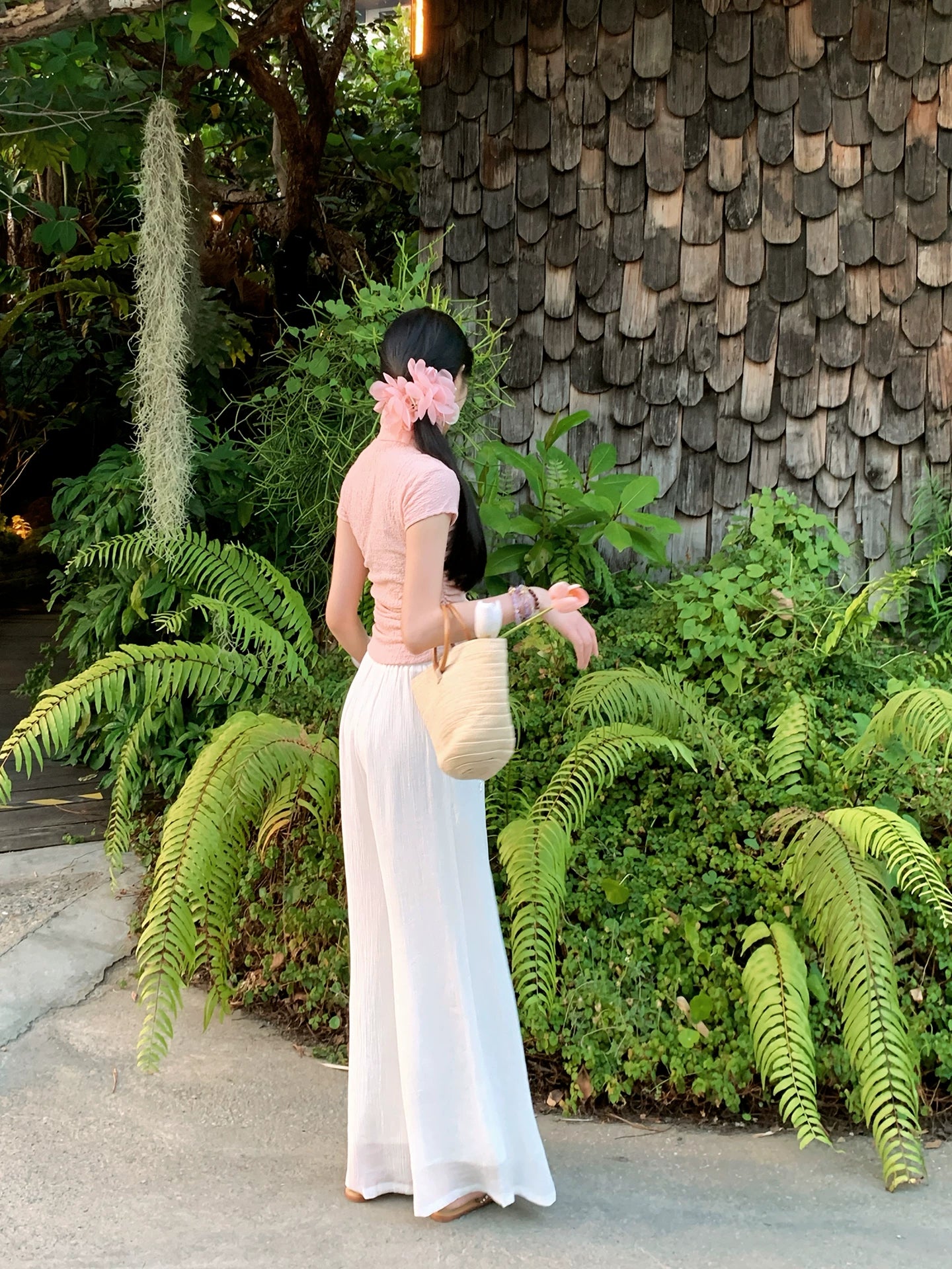 ZIHE New Chinese Straight Versatile Trousers