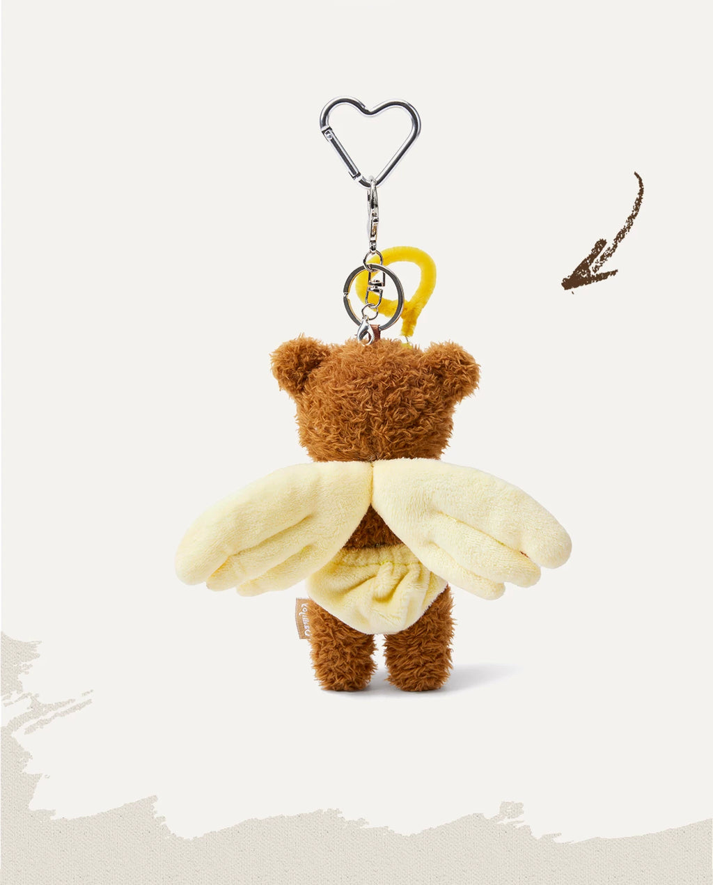 SmoSmos Angel Bear Bag Pendant Plush Doll