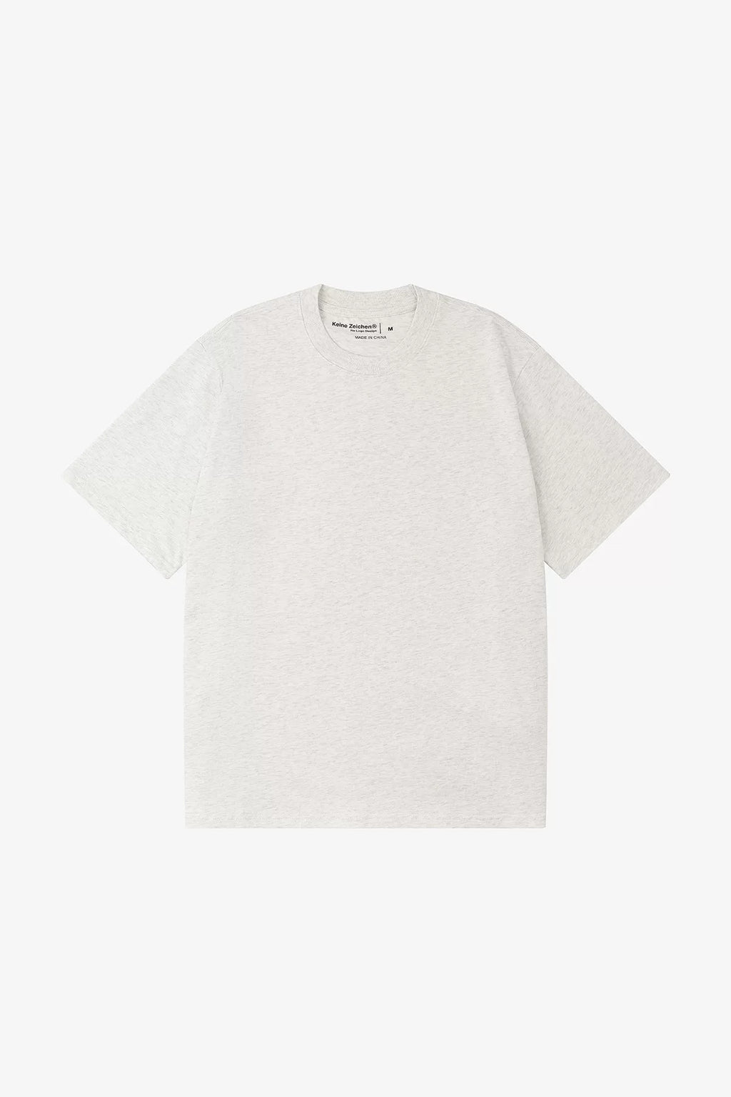NO LOGO Xinjiang Long-Staple Cotton Boxy Wide-Fit Round Neck Basic T-Shirt
