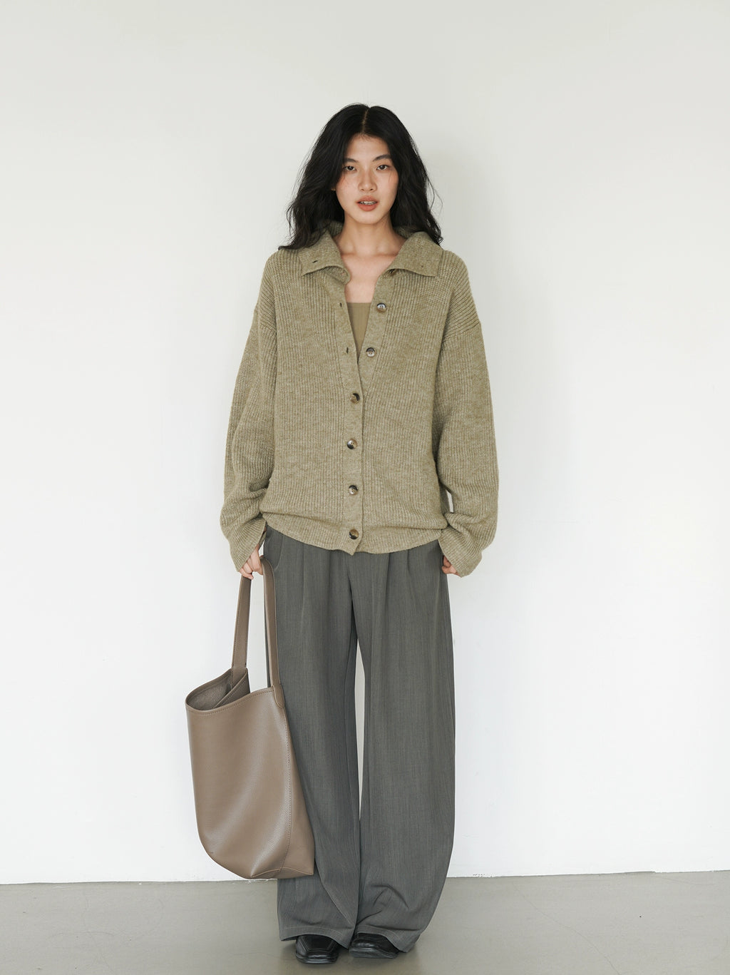 EIGHTHMONTH Vibe Loose Button Knitted Sweater Jacket