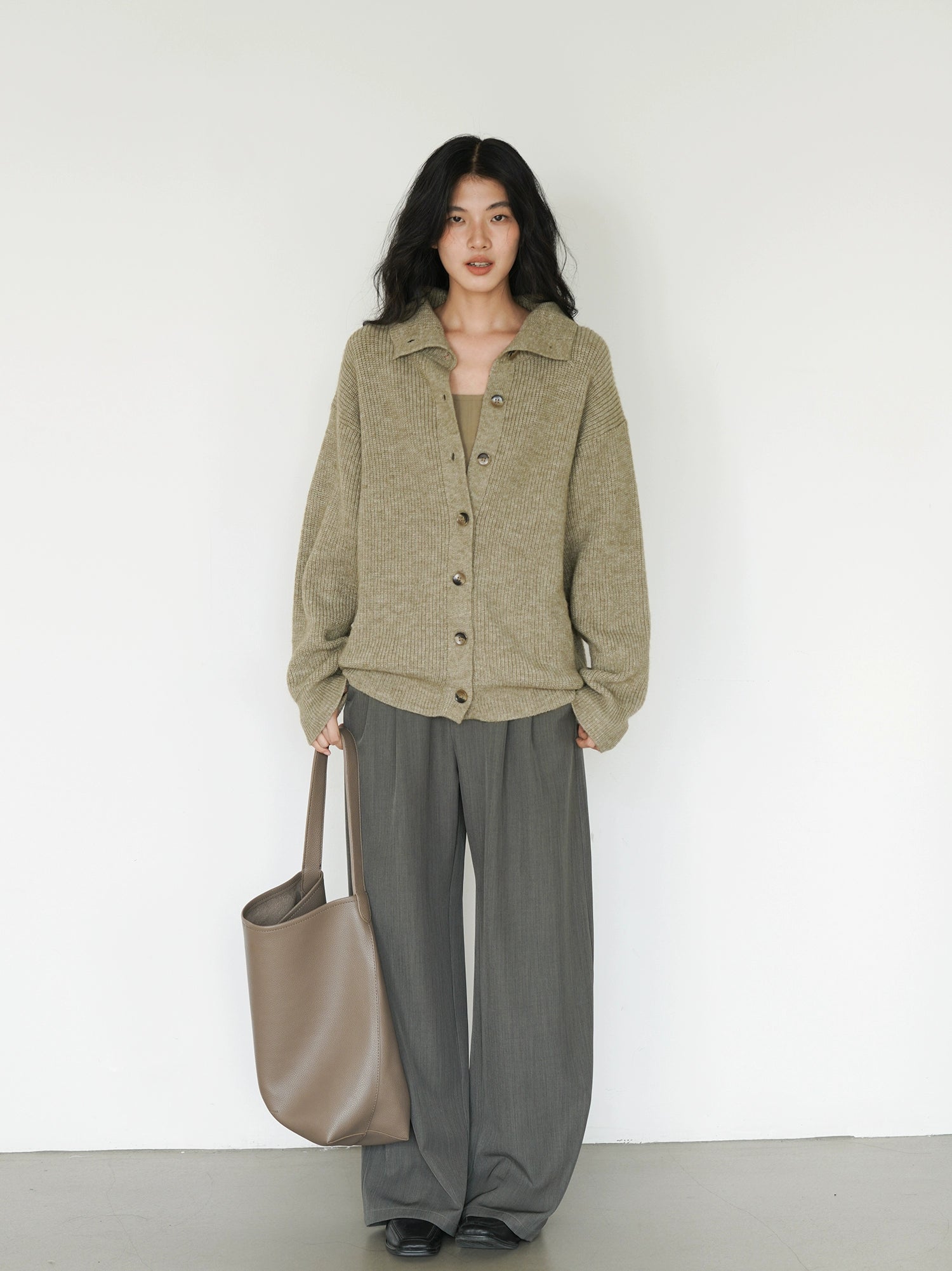 EIGHTHMONTH Vibe Loose Button Knitted Sweater Jacket