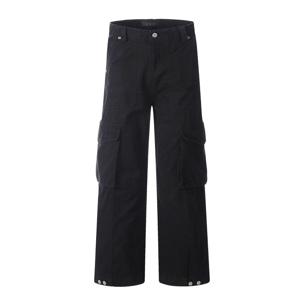 11KN Retro Loose Wide-leg Old Casual Trousers