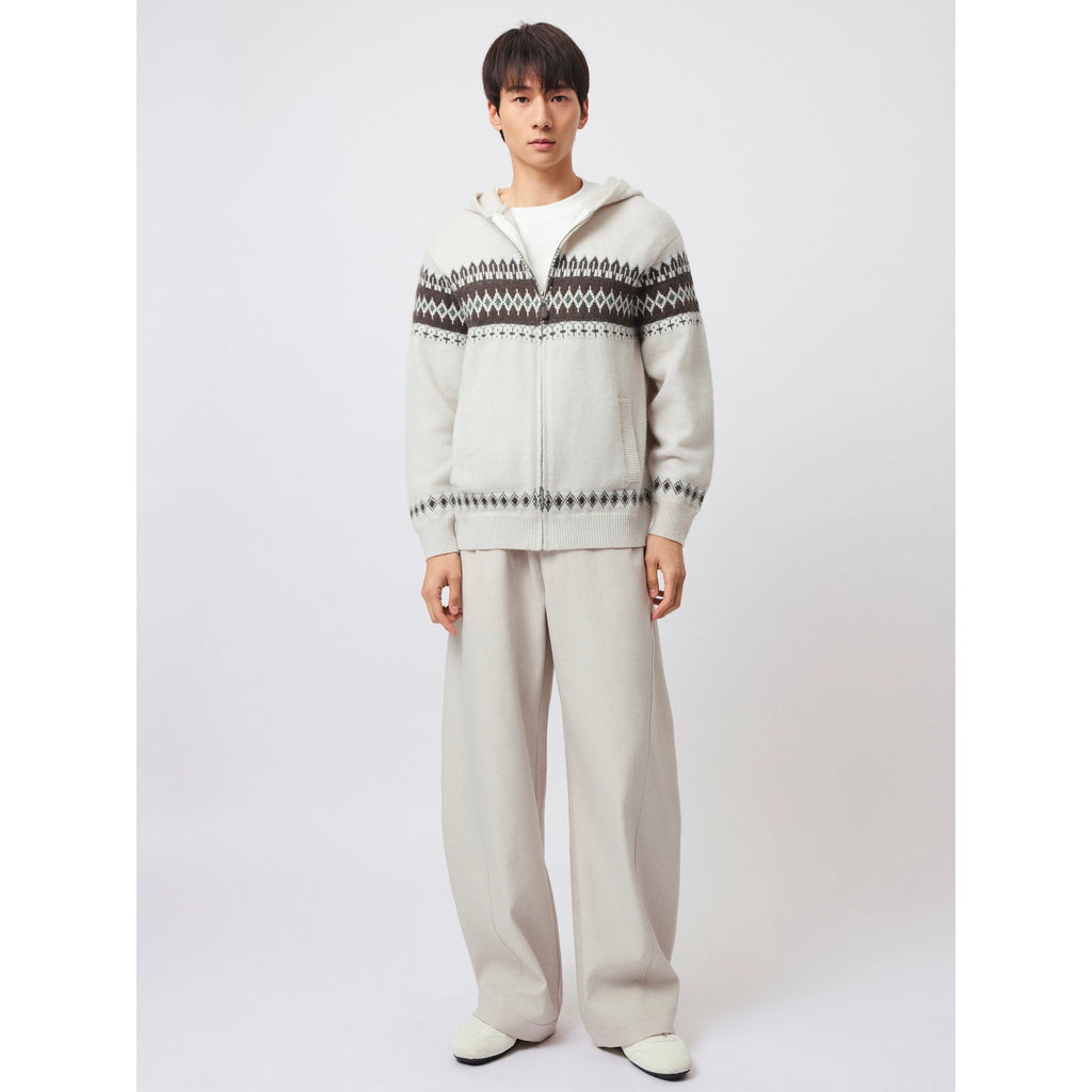 Stay the Night Fair Island Vintage Cashmere Knitted Hooded Sweater